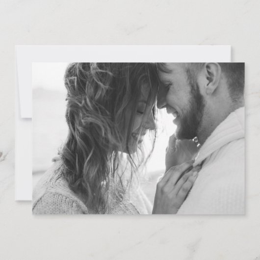 Save The Date Tournesol De Pays Téméraire Avec Photo Horizontale (Dos)