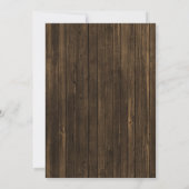 Save The Date Tournesol jaune Grange en bois Photo Enregistrer l (Dos)