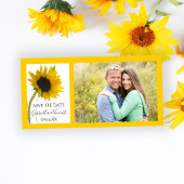 Save The Date Tournesol jaune sur mariage blanc Enregistrer la d