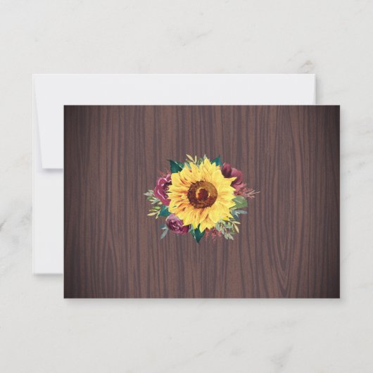 Save The Date Tournesol rustique Mason Jar Lumières Mariage en b (Dos)