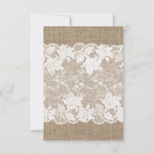 Save The Date Tournesols de burlap rustiques enregistrer la date (Dos)