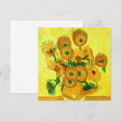 Save The Date Tournesols de Van Gogh (Devant / Derrière)