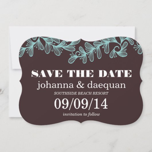 Save The Date tournoi feuille (Devant)