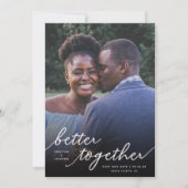 Save The Date Tout Simplement Mieux Ensemble Script Pleine Photo (Devant)
