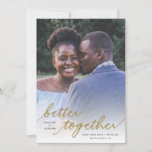 Save The Date Tout Simplement Mieux Ensemble Script Pleine Photo (Devant)