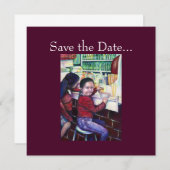 Save The Date Toutes les Bonnes Petites Filles reçoivent de la c (Devant / Derrière)