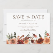 Save The Date Toutes Les Saisons Divine Boho Mariage Enregistrer (Devant)