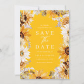 Save The Date Toutes les saisons Sunshine Sunflower Mariage (Devant)