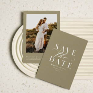 Save The Date Traditionnel Enregistrer La Date Taupe Sand One Ph