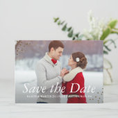 Save The Date Traditions élégantes Mariage photo Sauvez la date (Debout devant)
