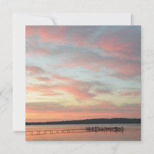 Save The Date Tranquillité du coucher de soleil