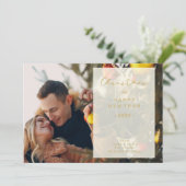 Save The Date Transparency Overlay Photo Merry Xmas (Debout devant)