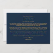 Save The Date Trendy Minimal Navy/White 5 Multi Photos Collage (Dos)