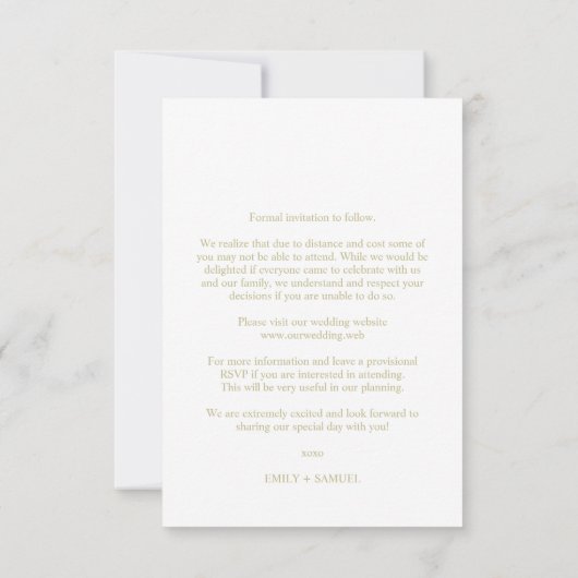 Save The Date Trendy Transparency Effect Elegant Photo Wedding (Dos)