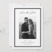Save The Date Triple Border | Simple Elegant Photo Wedding (Devant)