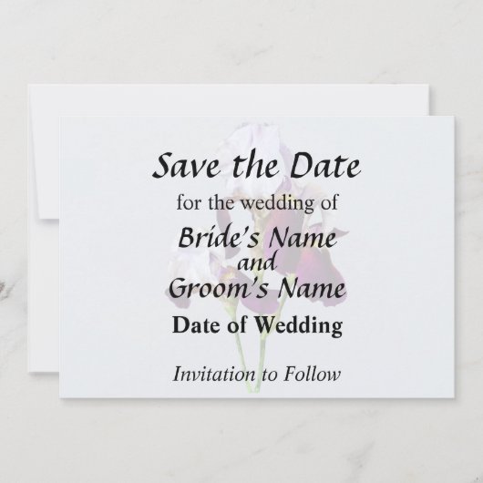 Save The Date Trois Irlandais dans les nuances de Magenta (Devant)