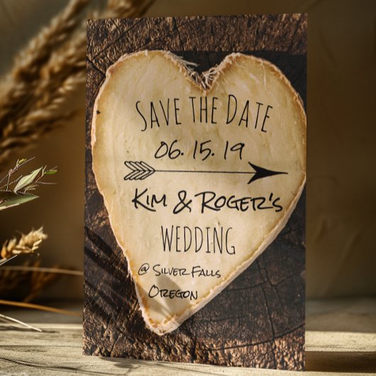Save The Date Tronc Rustique Boho Tree Enregistrer La Date