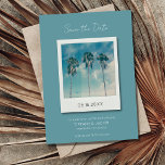 Save The Date Tropical Beach Destination Wedding Enregistrer la<br><div class="desc">Mariage de destination de plage moderne enregistrer les cartes de date qui sont parfaites pour le couple qui ne peut pas attendre d'être marié sur la plage au paradis.</div>