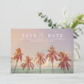 Save The Date Tropical Beach Destination Wedding Photo (Debout devant)