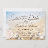 Save The Date Tropical Beach Wedding Starfish Enregistrer la dat (Devant)
