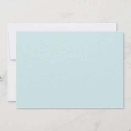 Save The Date Tropical Blue 5 Photo Mariage Date de sauvegarde   (Dos)