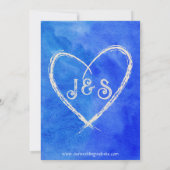 Save The Date Tropical Blue Ocean Beach Chic Destination Mariage (Dos)