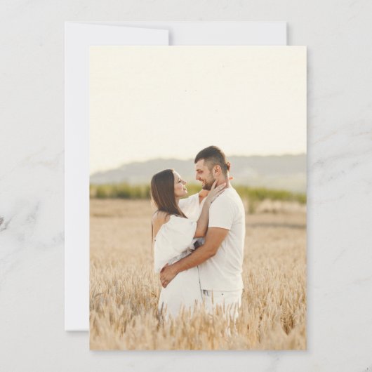 Save The Date Tropical Coastal Mariage de fleurs dessinées à la (Dos)