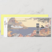 Save The Date Tropical Enregistrer La Date - Première Classe 2A (Devant / Derrière)