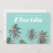 Save The Date Tropical Florida Beach Wedding Photo Enregistrer l (Devant)