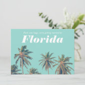 Save The Date Tropical Florida Beach Wedding Photo Enregistrer l (Debout devant)