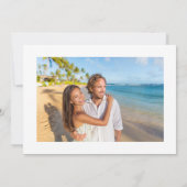 Save The Date Tropical Foliage Gold Mariage Photo Enregistrer La (Dos)