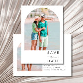 Save The Date Tropical Palm Tree Beach Wedding 