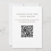 Save The Date Tropical Palm Tree Destination Wedding QR Code (Dos)