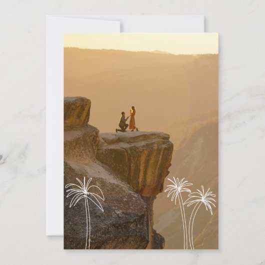 Save The Date Tropiques minimalistes (Dos)