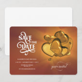 Save The Date Trouw Aankondiging (Versie 3) (Voorkant / Achterkant)