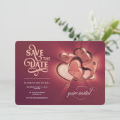 Save The Date Trouwkaart (Versie 2) (Staand voorkant)