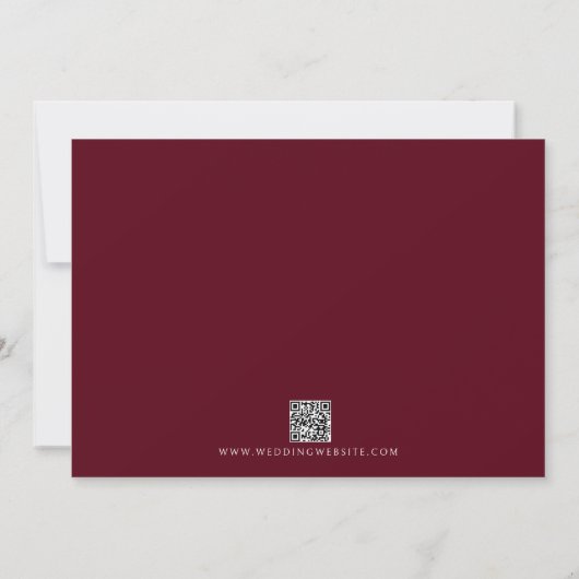 Save The Date True Simplicity 4 | Dark Burgundy | Wedding (Dos)
