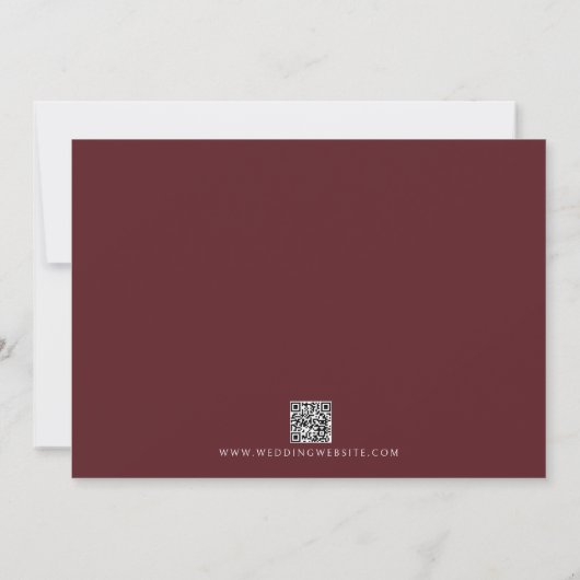 Save The Date True Simplicity 4 | Deep Burgundy | Wedding (Dos)