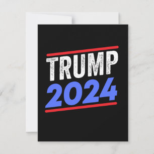 Save The Date Trump 2024 Pour le président Donald Jr. Maga Elect