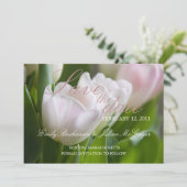 Save The Date Tulipes blanches • Annonce de sauvegarde de la dat (Debout devant)