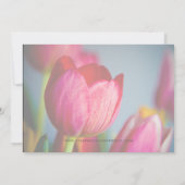 Save The Date Tulipes Rouges • Annonce de Réservation de Date (Dos)