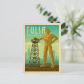 Save the date | Tulsa, OK - Oil Capital Aankondigingskaart (Staand voorkant)