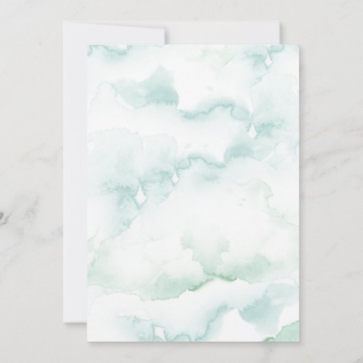 Save The Date Turquoise géométrique, bleu et vert vert vert (Dos)