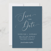 Save The Date Turquoise moderne minimal (Devant)