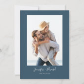 Save The Date Turquoise moderne minimal (Dos)