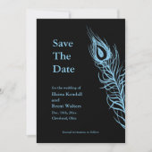 Save The Date Turquoise Shake your Tail Feathers Enregistrer la  (Devant)