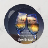Save The Date Twin Flame Enregistrer les dates Enregistrer la da (Devant / Derrière)