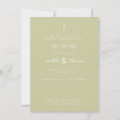 Save The Date Two Photos Minimalist Floral Collage Wedding (Dos)