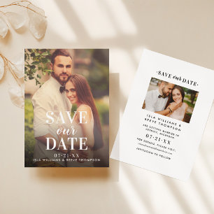 Save The Date Type intemporel Sauvegarder notre date Mariage bla