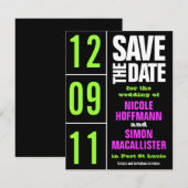 Save The Date Type Pure Enregistrer La Date (Devant / Derrière)